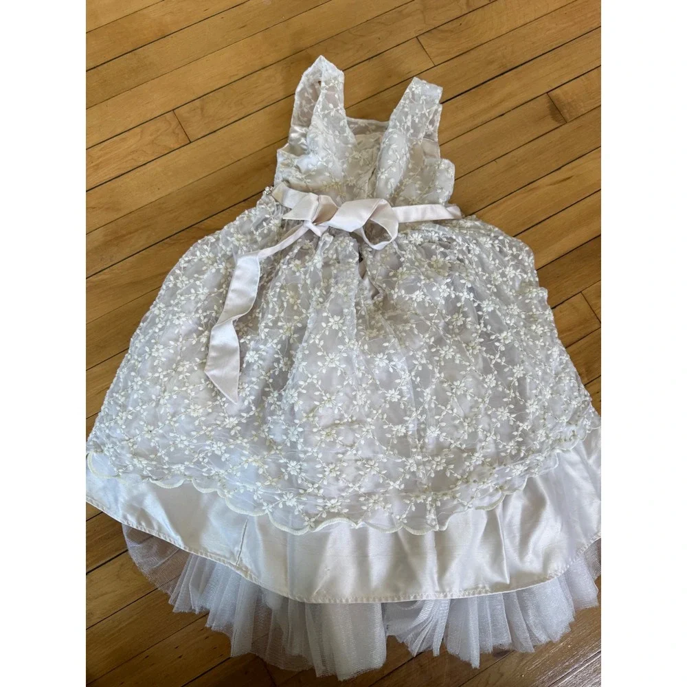 Couture Princess sleeveless floral embroidered elegant‎ regal youth dress